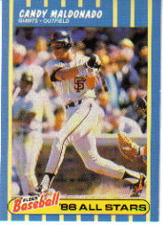 1988 Fleer Baseball All-Stars Baseball Cards   022      Candy Maldonado